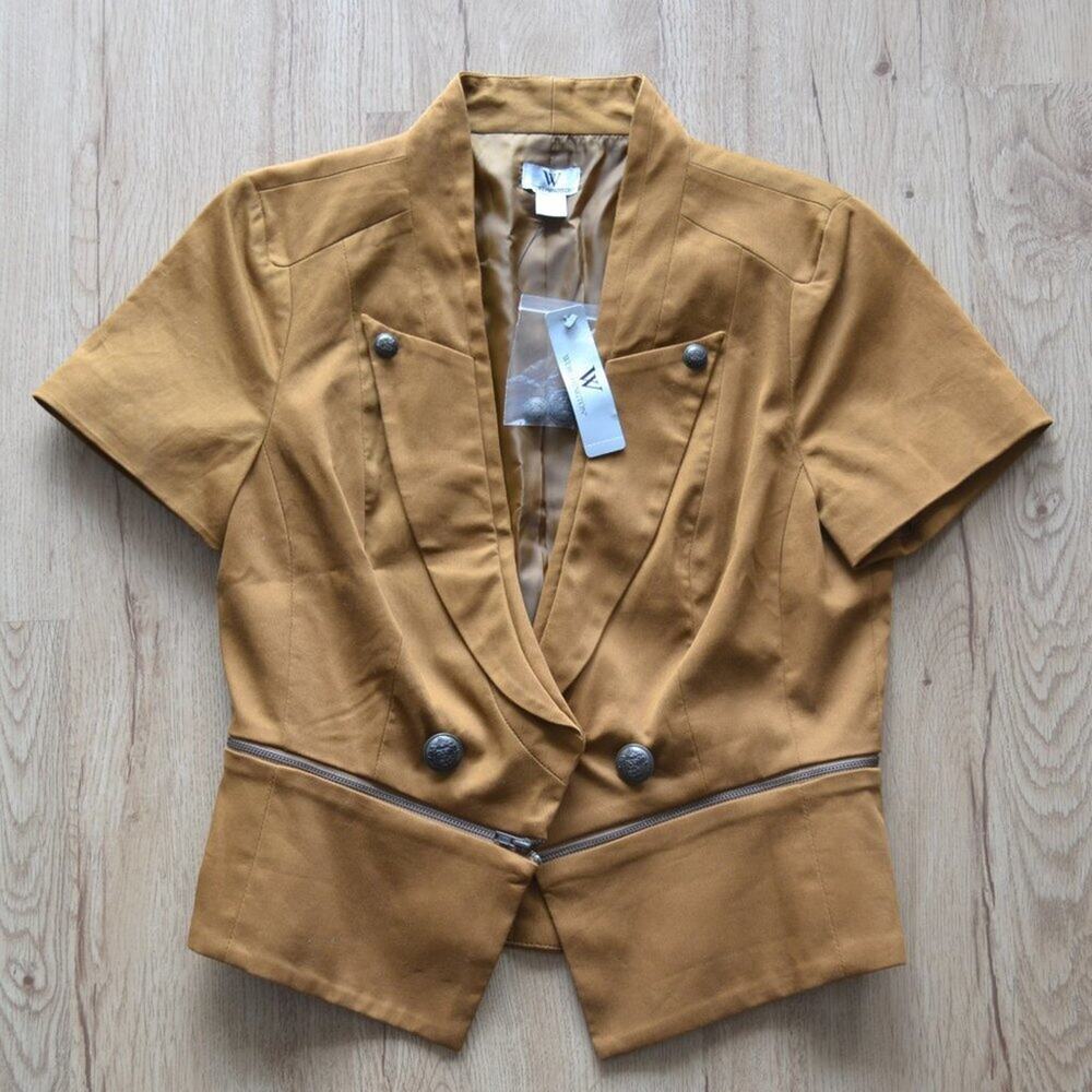 NWT Worthington Short Sleeve Blazer Vest